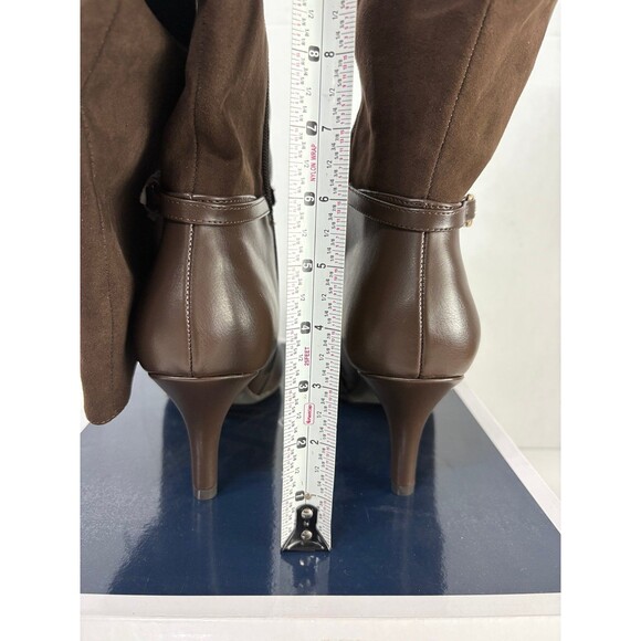 Karen Scott Women's FREYLN Comfort Insole Thigh-High Boots Chocolate Size 9.5M - Picture 4 of 7